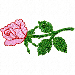Flowers And Tree Embroidery Design 7